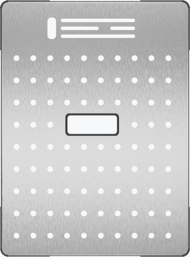 Drain cover accessory for a compact 316L mini bar workstation sink