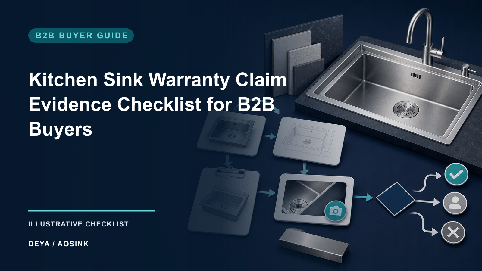 Kitchen Sink Warranty Claim Evidence Checklist for B2B Buyers — illustrative B2B checklist by DEYA / AOSINK