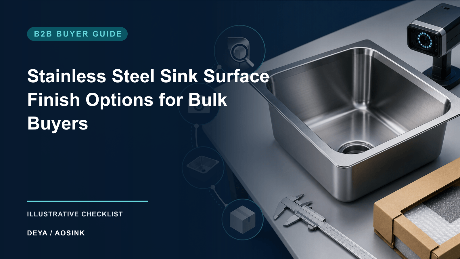 Stainless Steel Sink Surface Finish Options for Bulk Buyers — illustrative B2B checklist by DEYA / AOSINK