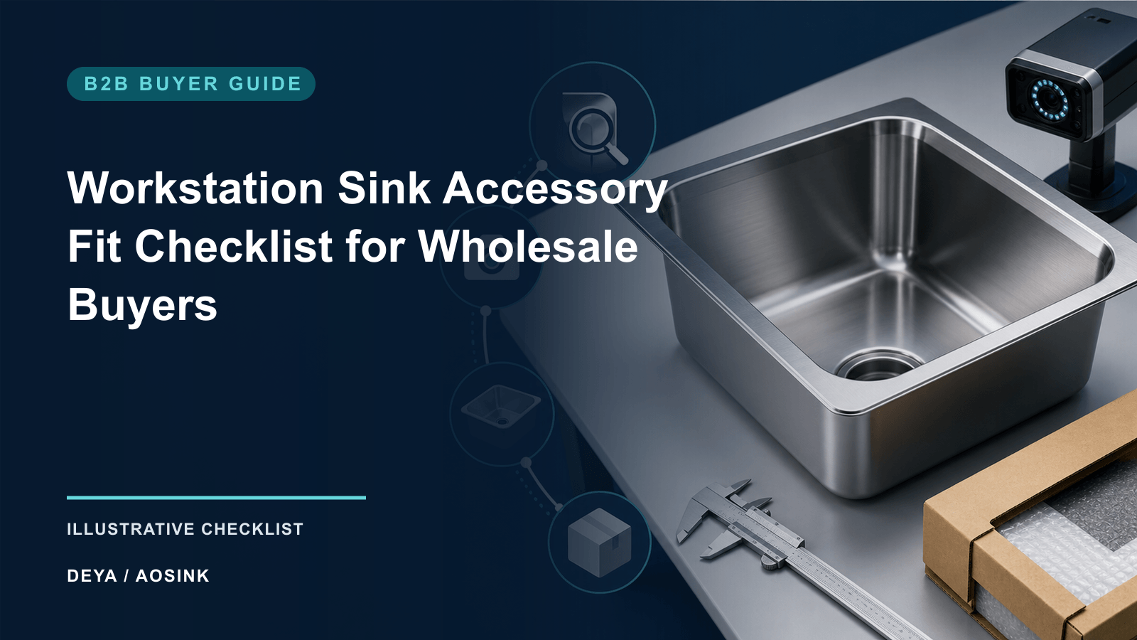 Workstation Sink Accessory Fit Checklist for Wholesale Buyers — illustrative B2B checklist by DEYA / AOSINK